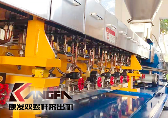 康發(fā)售后服務(wù)無止境!客戶水拉條JSH-75雙螺桿擠出機 普通玻纖增強改性售后維保記